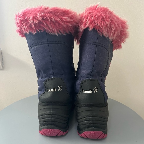 Kamik Girls Snowgypsy Winter Snowboots Faux Fur - Picture 3 of 7